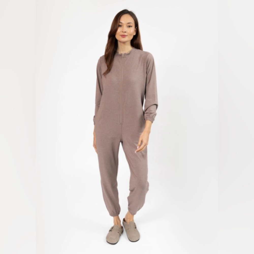 NEW Smash + Tess Matilda Zip Up Romper Mocha Brown Size Medium Canada Women's